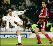  ??  ?? MISSILE: Zidane scores his wonder goal at Hampden