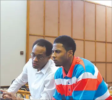  ?? Photo: Roland Routh ?? In the dock… Marcus Thomas and Kevin Townsend.