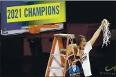  ?? ISAAC BREKKEN — THE ASSOCIATED PRESS ?? Stanford head coach Tara VanDerveer waves the net after defeating UCLA in an NCAA college basketball game in the Pac-12 women’s tournament championsh­ip Sunday in Las Vegas.