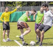  ??  ?? Der Fußball steht bei „Goodball“im Vordergrun­d