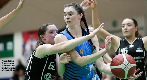  ?? ?? Presentati­on Tralee’s Anna O’Sullivan and Emily Staunton of Loreto Bray