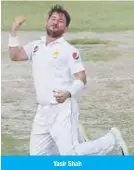  ??  ?? Yasir Shah