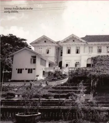  ??  ?? Istana Anak Bukit in the early 1950s.