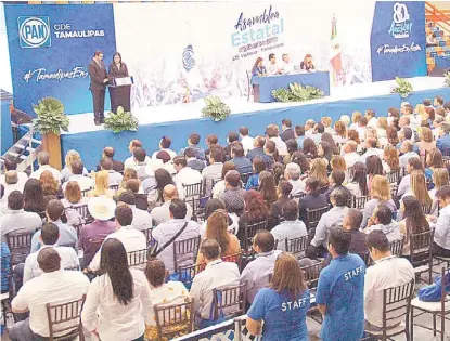  ?? ESPECIAL ?? La asamblea se realizó en el Gimnasio de la UAT de Ciudad Victoria.