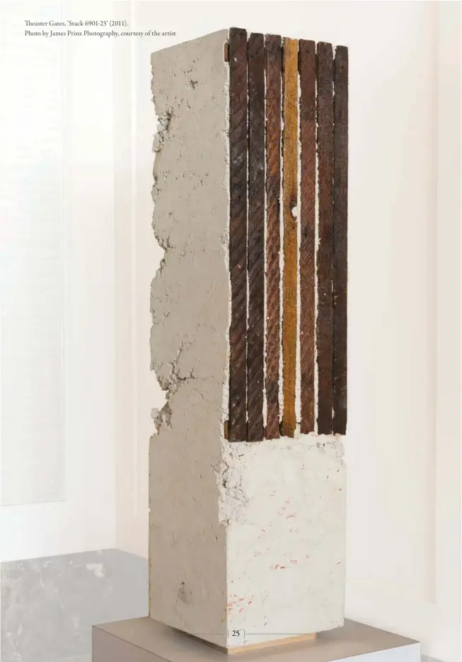  ??  ?? Theaster Gates, 'Stack 6901-25' (2011).
Photo by James Prinz Photograph­y, courtesy of the artist