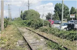  ?? JEFF LEE/VANCOUVER SUN ?? This is the second time the city has taken CP Rail to court over the Arbutus corridor. The city offered $20 million for the 11-kilometre line.