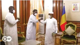  ?? ?? Rencontre entre Mahamat Idriss Déby Itno et l'opposant Mahamat Nour Ibedou