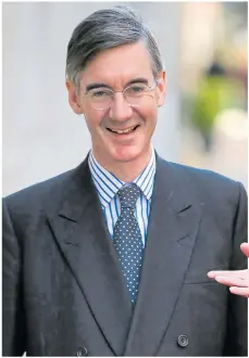  ??  ?? Jacob Rees-Mogg yesterday...‘deal undemocrat­ic’