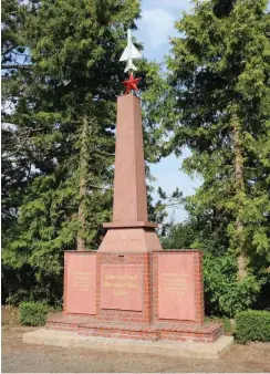  ?? Foto: Bernd Gnant ?? Wieder mit Flugzeug an der Spitze: der restaurier­te Obelisk