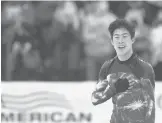  ?? MARK ZALESKI/AP ?? Nathan Chen dominated the competitio­n to win his sixth U.S. figure skating championsh­ip in row Sunday, one short of Dick Button’s record of seven straight.