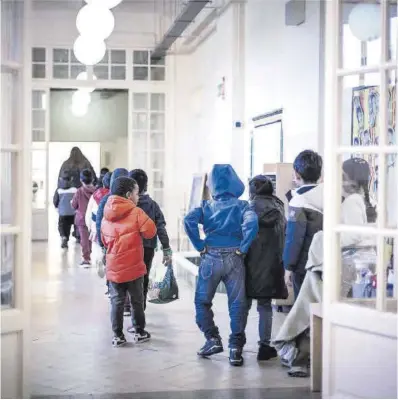  ?? Ferran Nadeu ?? Alumnes d’una escola pública de Barcelona, aquest curs.