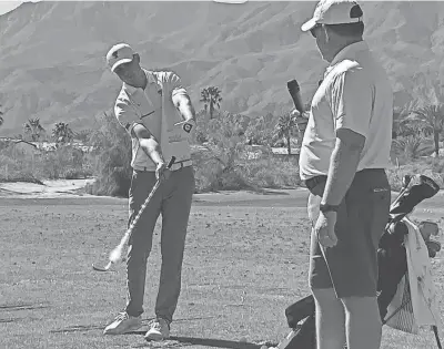  ?? ?? Ludvig Aberg, seen here conducting a clinic at the Prestige at PGA West in La Quinta last February, was named to the European Ryder Cup team this week. Aberg won the last three Prestige individual titles.