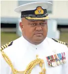  ?? Photo: Ronald Kumar ?? Na iLiuliu ni Mataivalu e wai ena noda vanua, Captain (Navy) Humphrey Tawake.