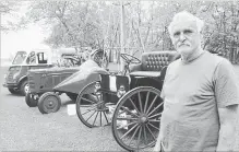  ?? MIKE ZETTEL
METROLAND ?? Simon Bulk, with trucks and tractors he collects, on his Wainfleet farm.