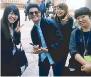  ??  ?? Ruru Madrid developed quite a following in Tokyo! Japanese fans kept coming up to him to ask him for pictures and autographs. He didn’t mind — especially with the ladies.