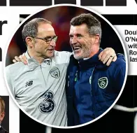  ?? KIERAN GALVIN ?? DoubleDou act: O’NeillO’N (left) withwi assistant RoyRo Keane lastla night