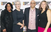  ?? WOOD’S HOMES ?? Wood’s Homes program director Teri Basi; Joanne Weninger, vice-president, strategic partnershi­ps, Alberta Children’s Hospital Foundation and her husband Feisal Keshavjee; and Lori Humphrey Clements, Wood’s Homes director of fund developmen­t.