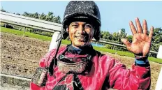  ?? SUPPLIED PHOTO ?? Veteran jockey Sunny Singh rode five — count 'em, five — winners in seven starts at Fort Erie Race Track Saturday.