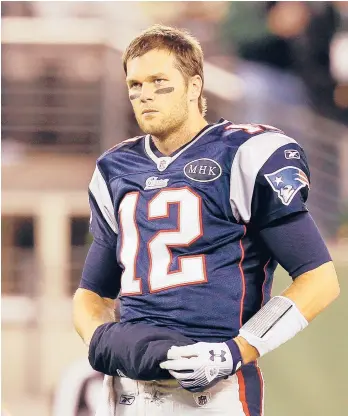  ?? GETTY FILE ?? Tom Brady won six Super Bowls with the Patriots. He returns to Foxborough on Sunday night with the Buccaneers.