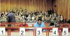  ?? MACLENNAN Picture: SUE ?? SENTENCED: Four of the six poachers learn their fate, as they are sentenced in the Makhanda High Court on conspiracy to poach rhinos, and unlawful possession of firearms and ammunition, on Wednesday June 14 2023.