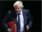  ?? FRANK AUGSTEIN — THE ASSOCIATED PRESS ?? The British government refused to give ex-Prime Minister Boris Johnson's personal messages to the country's COVID-19pandemic inquiry Thursday.