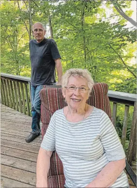  ?? PHOTOGRAPH­Y BY KATHY RENWALD ?? Rita and Mike Guérin moved to lovely Lemonville Road in Burlington in 1973. They rebuilt a worn cottage, and created gardens amid the forest.