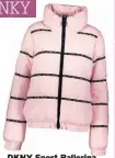  ??  ?? DKNY Sport Ballerina logo tape puffer jacket, tkmaxx.com, was £59.99, now £48 SAVE: £11.99