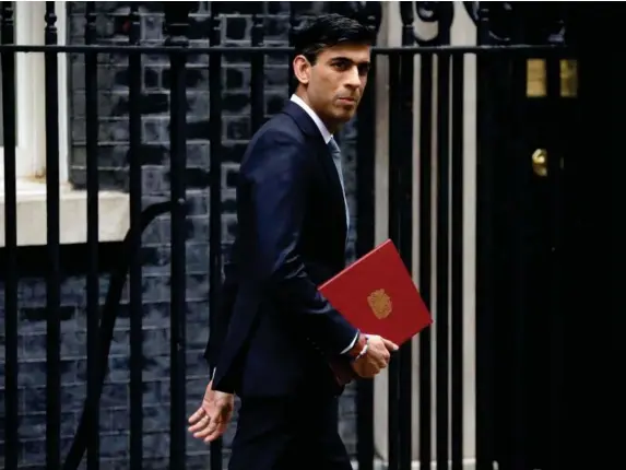  ?? (AP) ?? Rishi Sunak has a tough job to instil confidence to help the UK out of slump