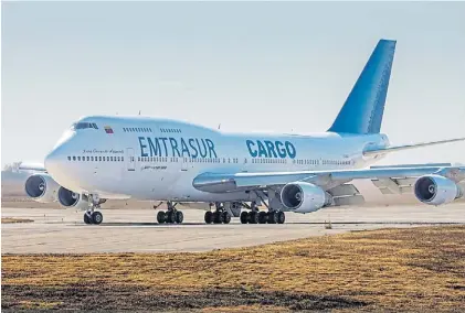  ?? ?? El avión de la discordia. El Boeing carguero de Emtrasur llegó a la Argentina en 2022 con autopartes.
