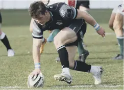  ??  ?? 0 Glasgow’s George Horne touches down for a first-half try.