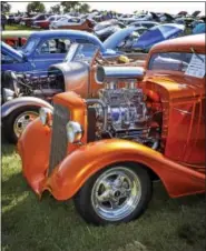  ?? CARL HESS - DIGITAL FIRST MEDIA ?? With the lowest Labor Day gas prices in 12 years Kenny Gruber took the long way back to Fleetwood in his 1934 Chevy Coupe street rod after the show.