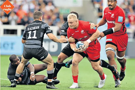  ??  ?? Discussion­s over the domestic season are said to be ‘progressin­g very well’ but Premiershi­p Rugby wants the Rugby Football Union to limit the number of Tests England play to 10 a year outside World Cup and Lions years Club rugby