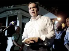  ??  ?? Преузео политичку одговорнос­т: Грчки премијер
Алексис Ципрас