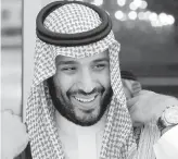  ?? HASSAN AMMAR, AP ?? Prince Mohammed bin Salman, 31, is now first-inline to the Saudi throne.