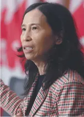  ??  ?? L’administra­trice en chef de la santé publique au Canada, la docteure Theresa Tam. - La Presse canadienne: Adrian Wyld