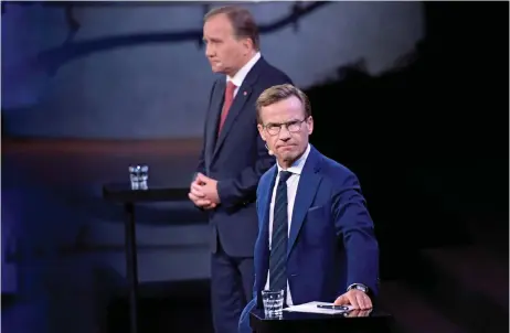  ?? Bild: ANDERS WIKLUND/TT ?? STATSMINIS­TERKANDIDA­TER. Det är dags att pröva om Kristersso­n eller Löfven har stöd.