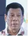  ??  ?? Duterte: Policies alarm rights groups