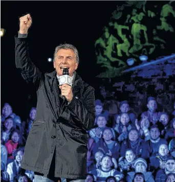  ?? NA ?? “El futuro depende de nosotros. La confianza es fundamenta­l”, expresó Mauricio Macri.