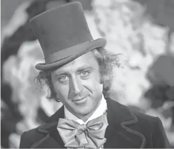 ?? SILVER SCREEN COLLECTION GETTY IMAGES ?? Gene Wilder as the charming, kooky candyman in 1971’ s Willy Wonka & The Chocolate Factory.
