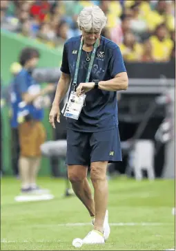  ?? PHOTO:REUTERS ?? Sweden coach Pia Sundhage is in her third straight Olympic football final.