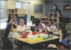  ?? PHOTO ELIZABETH MAYORAL CORPUS ?? Military children at NAF El Centro’s Child and Youth Program Building on Thursday.