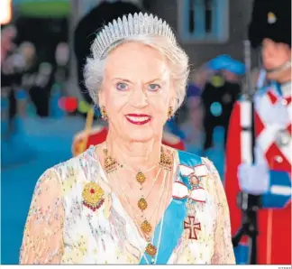  ?? GTRES ?? La princesa Benedicta se ha convertido en reina de Dinamarca de manera accidental.