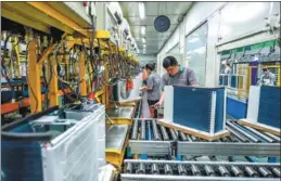  ?? TAN YUNFENG / FOR CHINA DAILY ?? A Hisense Electric Co assembly plant in Changxing, Zhejiang province, produces air conditione­rs, dehumidifi­ers, purifiers and more than 10 kinds of other home electronic appliances. Hisense has opened plants in South Africa.