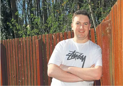  ??  ?? Dundee electricia­n Ross Peters was on the heart transplant waiting list for more than a year and is backing a proposed opt-out system for donors.