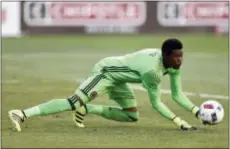  ?? THE ASSOCIATED PRESS FILE ?? Union goalkeeper Andre Blake will try to help Jamaica qualify for a 2018 World Cup spot next week.