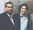  ?? JASPAL. S. ATWAL / FACEBOOK. COM ?? Jaspal Atwal’s Facebook page with a photo of him and Justin Trudeau.
