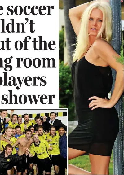  ??  ?? Own goal: Kerry Miller says she was harassed, while Burton Albion says she barged in on players