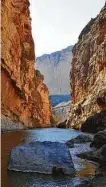  ?? MelissaWar­d Aguilar / Staff ?? The Rio Grande emerges from the Santa Elena Canyon, forming the boundary between the United States and Mexico.