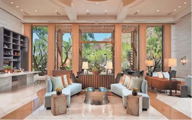  ?? THE PHOENICIAN ?? For those interested in upgrading their luxury experience, The Canyon Suites – a boutique hotel located on The Phoenician grounds — is offering guestrooms.