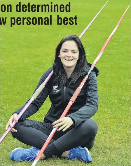  ?? PHOTO: GERARD O’BRIEN ?? Ready to go . . . Holly Robinson at the Caledonian Ground yesterday, as she prepares to leave for the Commonweal­th Games.